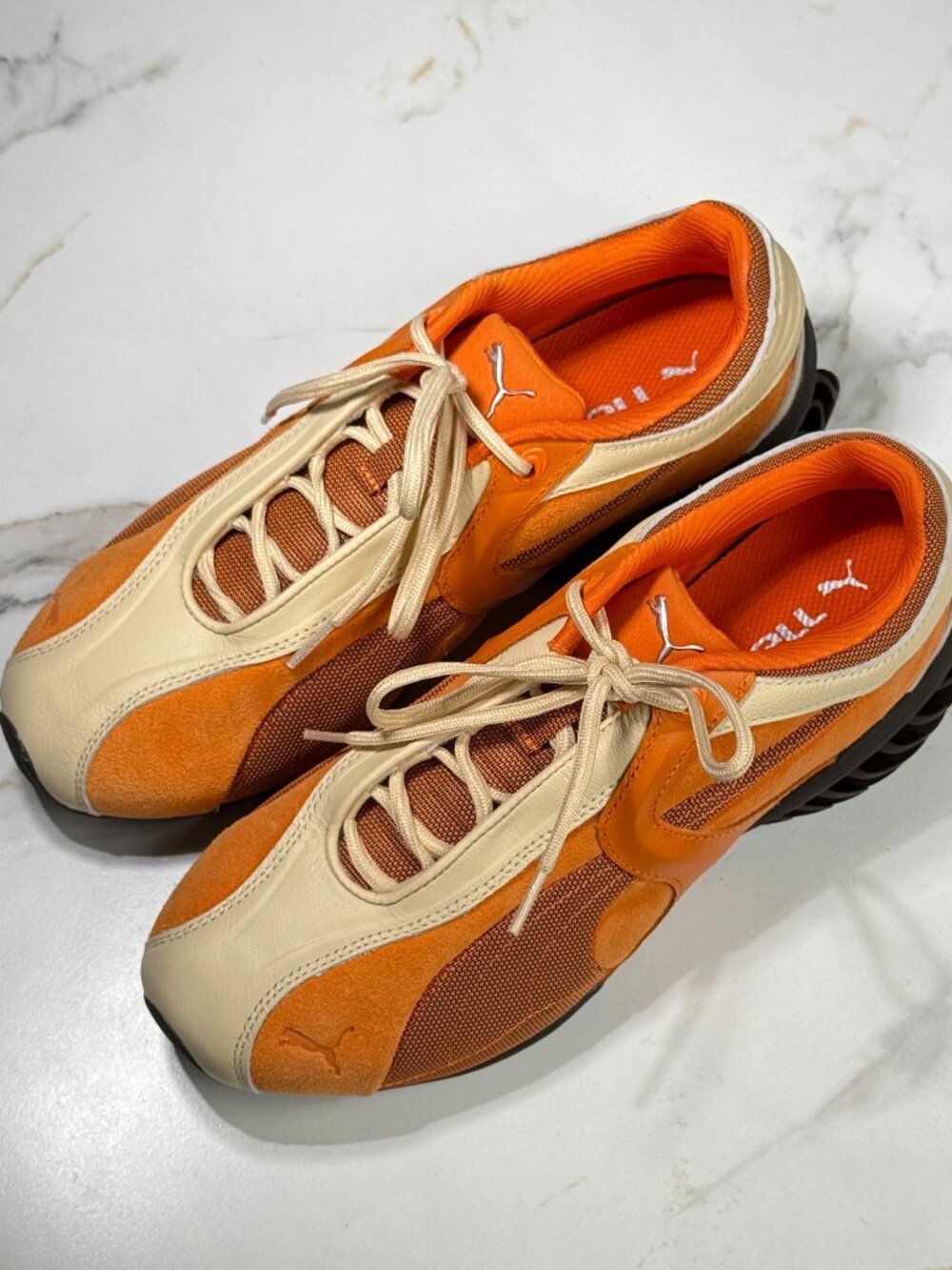 Puma CELL GEO 1 Low Top Sneakers Canvas Maple Syrup Men's Size 11.5 Preloved